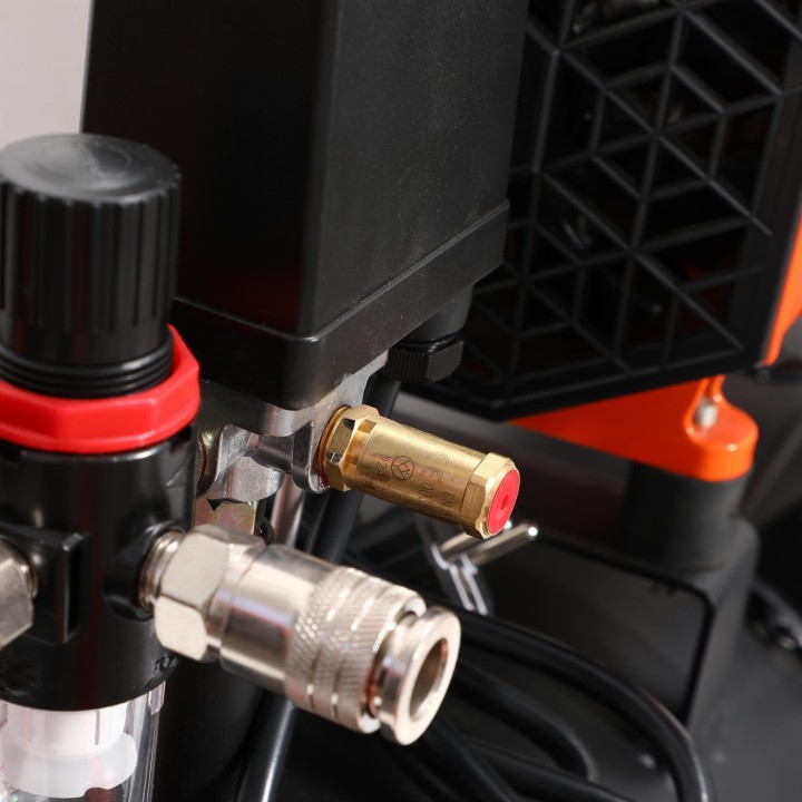 Kompresor bezolejowy sprężarka powietrza 2200W 50L 10bar