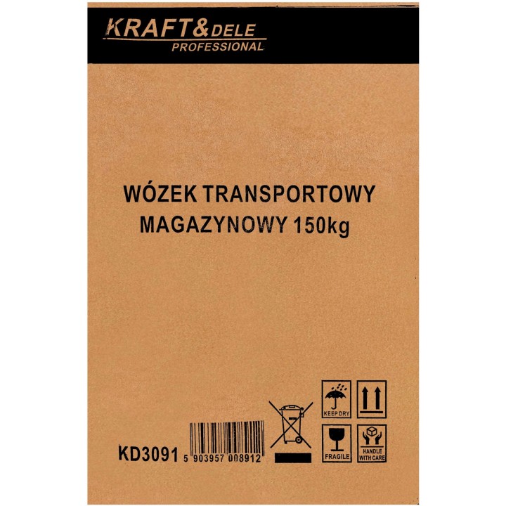 Wózek platformowy transportowy  magazynowy 150kg 60x35