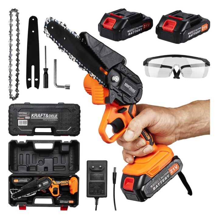 PIŁA ŁAŃCUCHOWA AKUMULATOROWA Gałęziówka 6" 21V mini + walizka