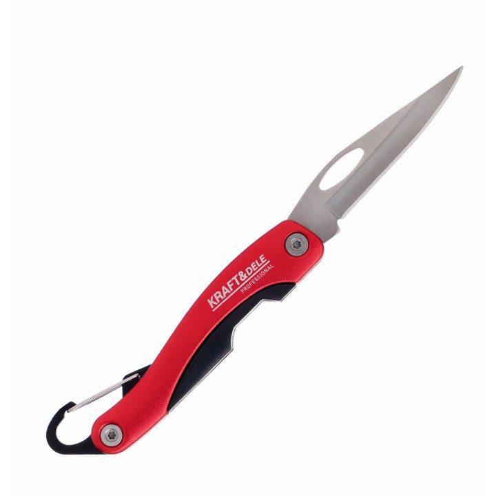 NÓŻ SKŁADANY Z KARABIŃCZYKIEM 19cm