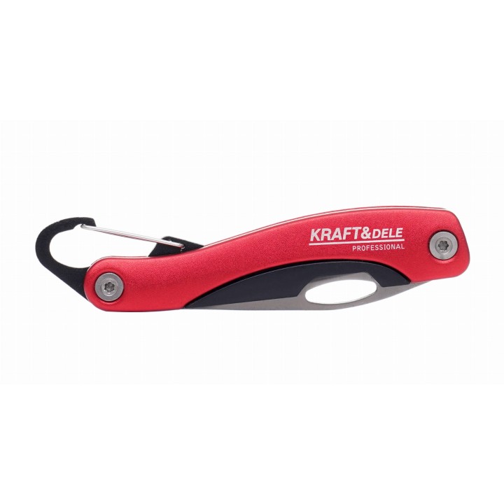 NÓŻ SKŁADANY Z KARABIŃCZYKIEM 19cm