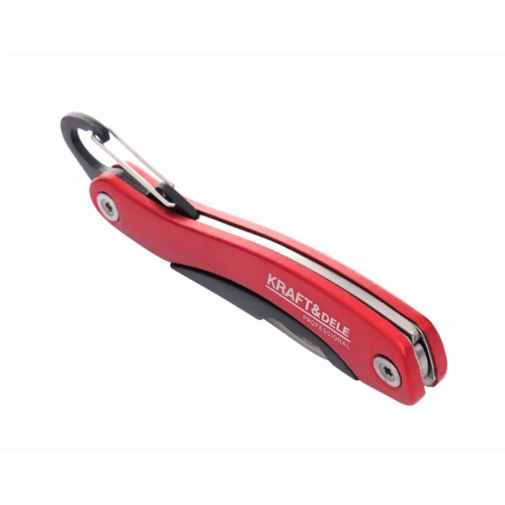 NÓŻ SKŁADANY Z KARABIŃCZYKIEM 19cm