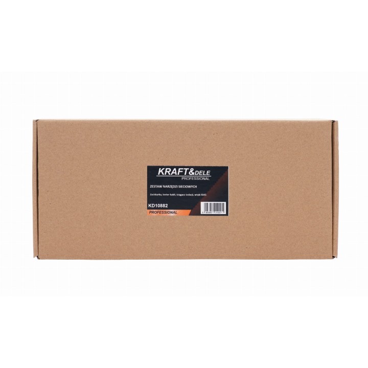 ZESTAW NARZĘDZI SIECIOWYCH dla informatyka zaciskarka RJ45 + złączki tester