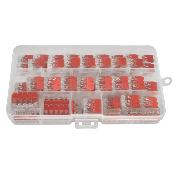 Szybkozłączki zaciskowe do prądu kabli 55szt. 0.14-4mm