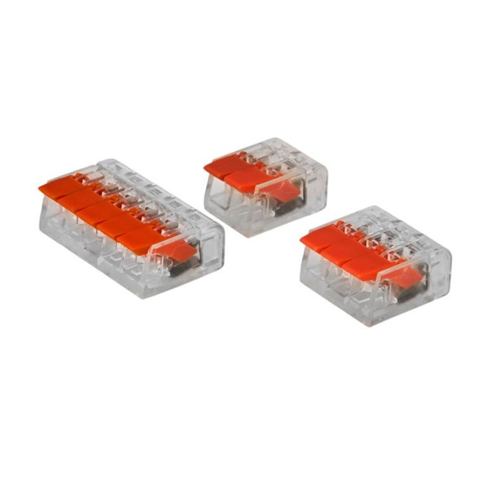Szybkozłączki zaciskowe do prądu kabli 55szt. 0.14-4mm