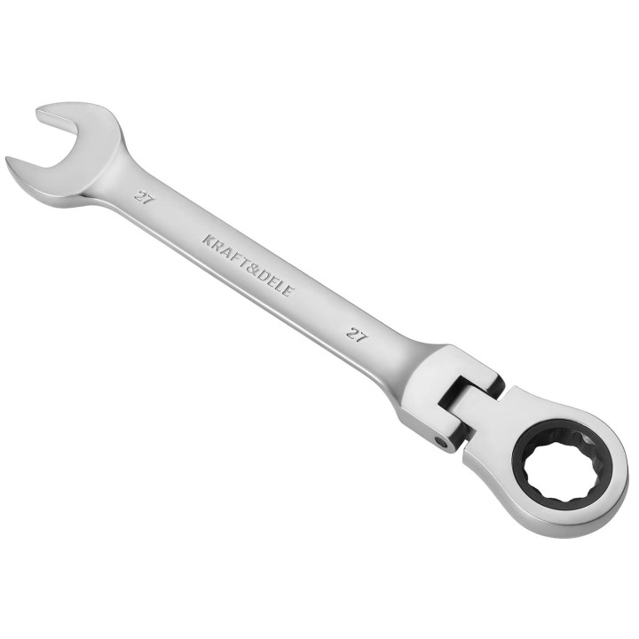 KLUCZE PŁASKO-OCZKOWE Z GRZECHOTKĄ ŁAMANE 13szt 8-32mm + walizka