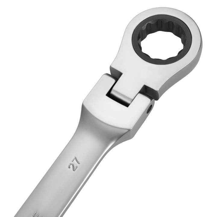 KLUCZE PŁASKO-OCZKOWE Z GRZECHOTKĄ ŁAMANE 13szt 8-32mm + walizka