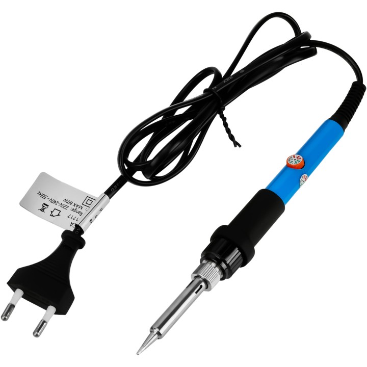 Lutownica precyzyjna kolbowa 80W 220-480°C + etui cyna