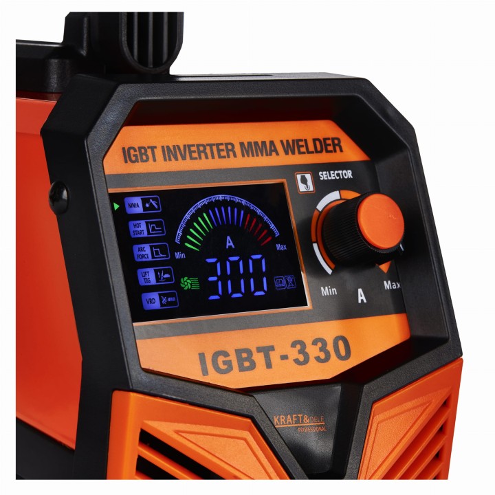 SPAWARKA IGBT/MMA/LIFT/TIG 330A Wyświetlacz ELEKTRODOWA
