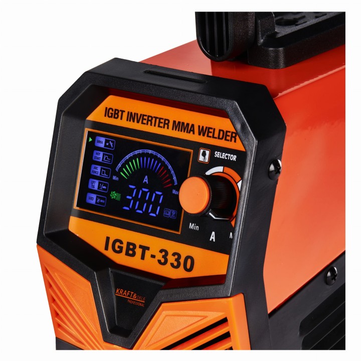 SPAWARKA IGBT/MMA/LIFT/TIG 330A Wyświetlacz ELEKTRODOWA