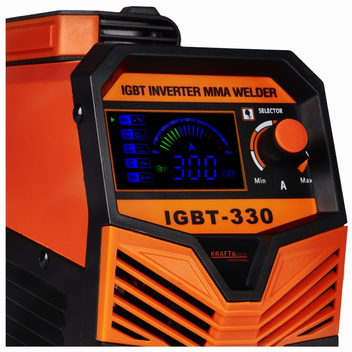 SPAWARKA IGBT/MMA/LIFT/TIG 330A Wyświetlacz ELEKTRODOWA