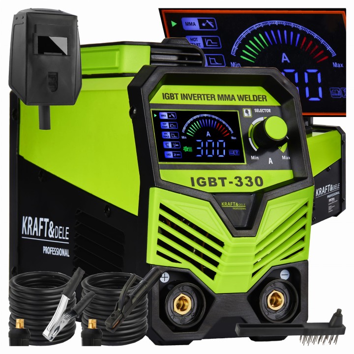 SPAWARKA IGBT/MMA/LIFT/TIG 330A Wyświetlacz elektrodowa