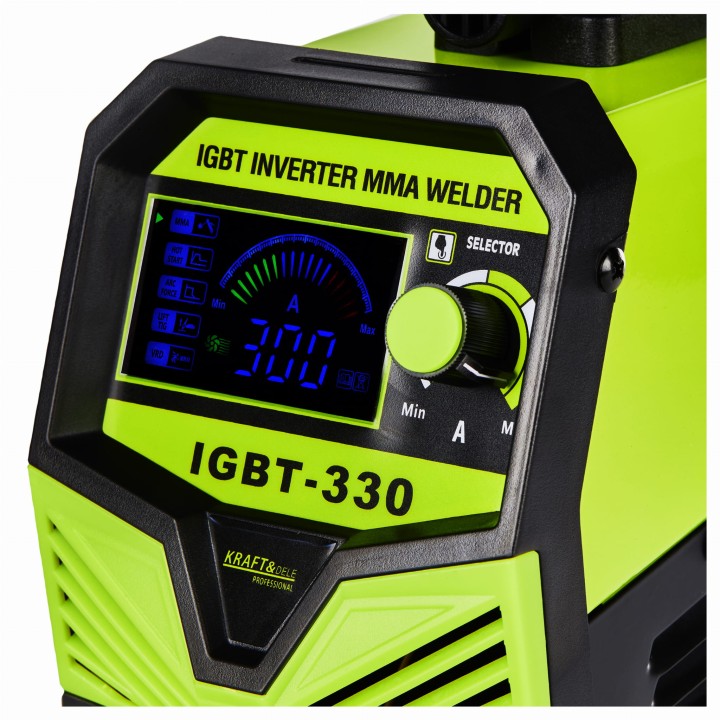 SPAWARKA IGBT/MMA/LIFT/TIG 330A Wyświetlacz elektrodowa