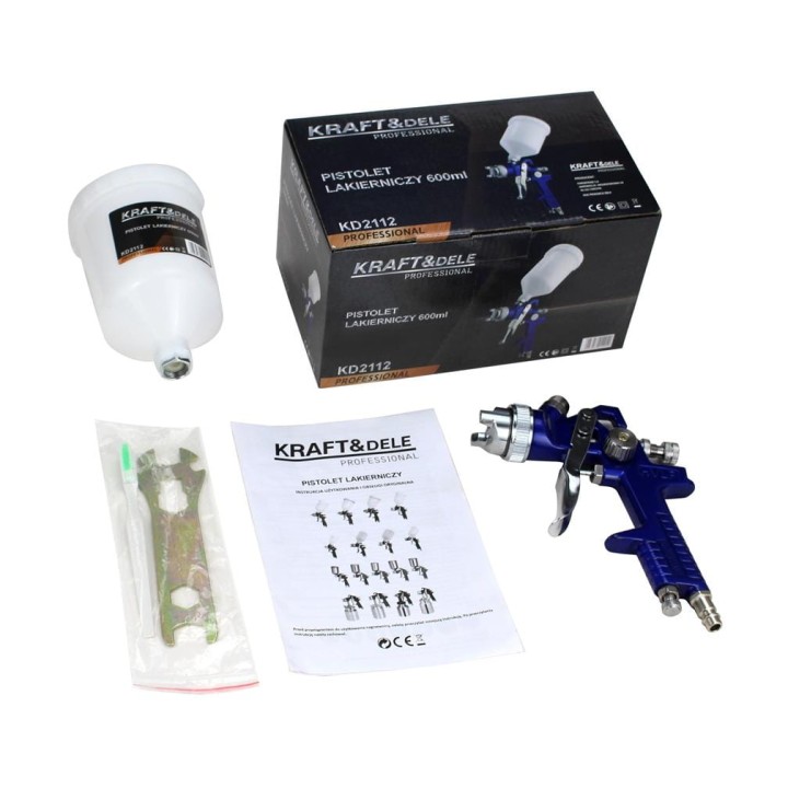 Pistolet lakierniczy 600ml 1,4mm dysza