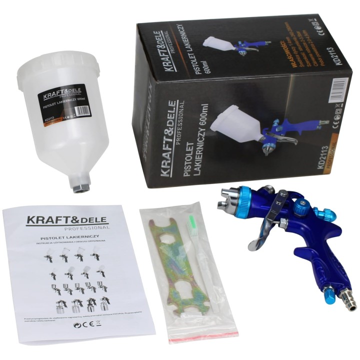 Pistolet lakierniczy 600ml 1,3mm