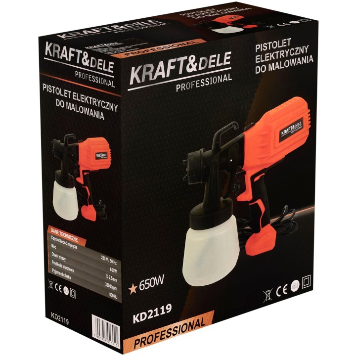 Pistolet do malowania 650W HVLP ELEKTRYCZNY