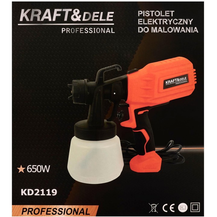 Pistolet do malowania 650W HVLP ELEKTRYCZNY