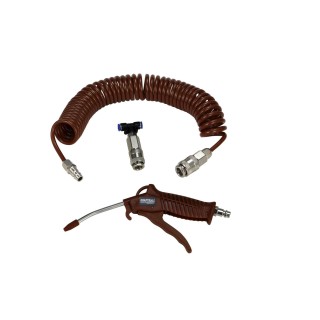Zestaw do przedmuchiwania kabiny tir pistolet + wąż + trójnik