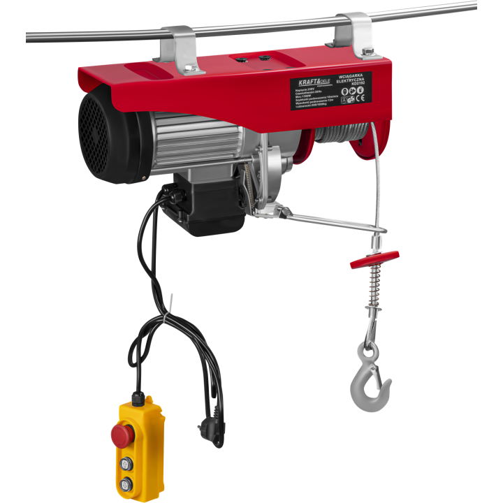 WYCIĄGARKA ELEKTRYCZNA 230V 1350W 1TONA 12M