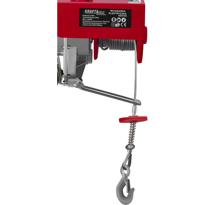WYCIĄGARKA ELEKTRYCZNA 230V 1350W 1TONA 12M