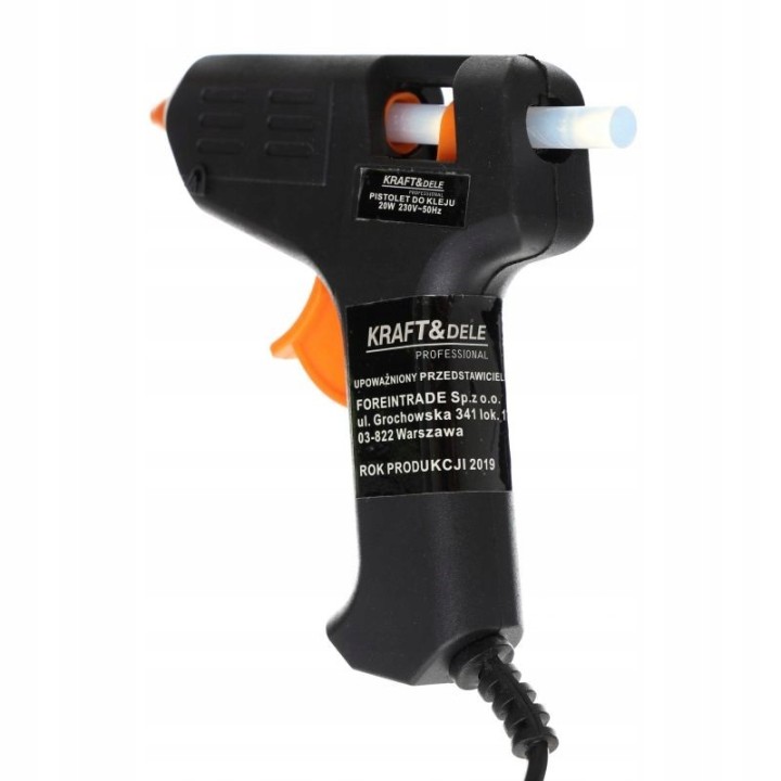 PISTOLET DO KLEJU NA GORĄCO KLEJ 20W 7mm + WKŁADY
