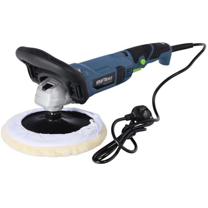 Polerka elektryczna do samochodu 180mm 2600W 500-3800rpm zestaw