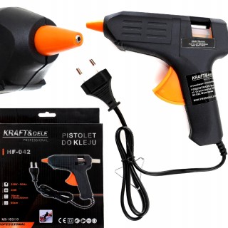 PISTOLET DO KLEJU NA GORĄCO KLEJ 40W 11mm + WKŁADY
