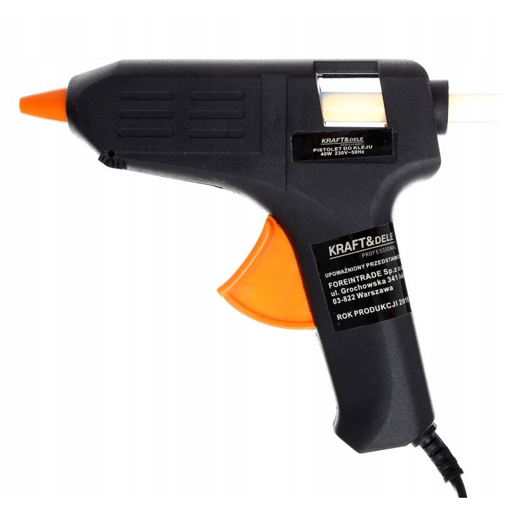 PISTOLET DO KLEJU NA GORĄCO KLEJ 40W 11mm + WKŁADY