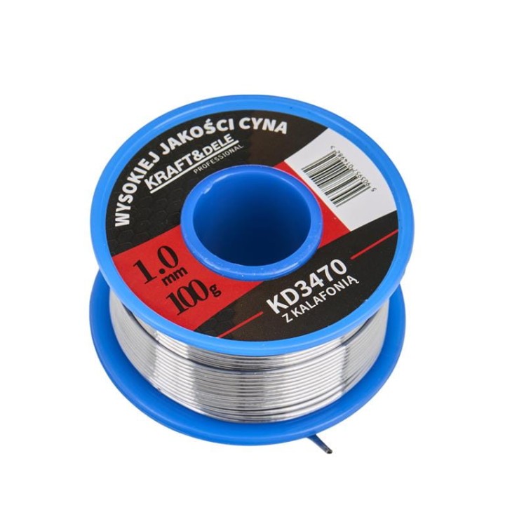 CYNA Z KALOFONIĄ KALAFONIĄ 1MM 100G do lutowania
