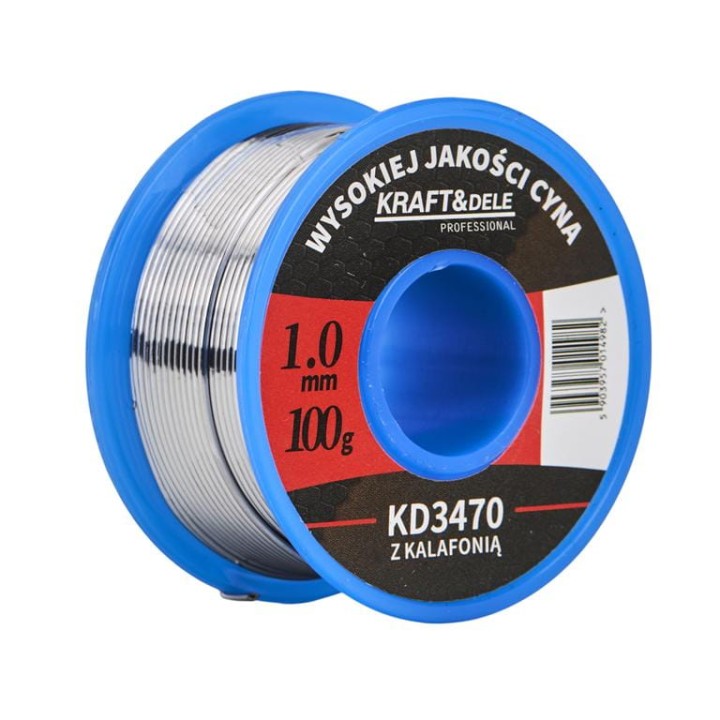 CYNA Z KALOFONIĄ KALAFONIĄ 1MM 100G do lutowania