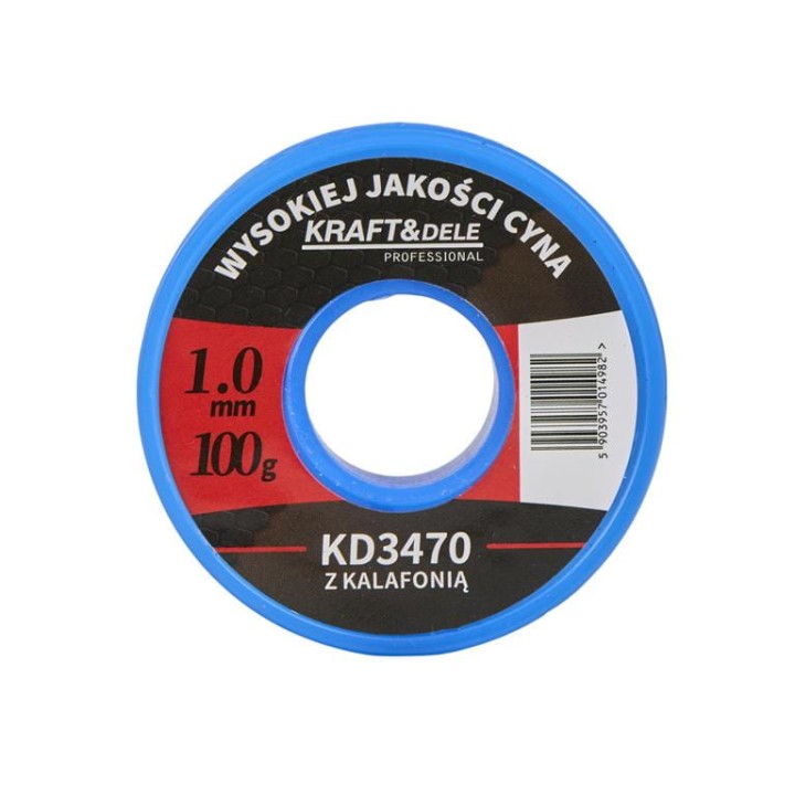 CYNA Z KALOFONIĄ KALAFONIĄ 1MM 100G do lutowania