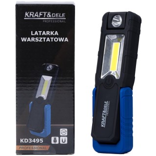 LATARKA WARSZTATOWA LED LATARKA 250LM 2500mAh USB
