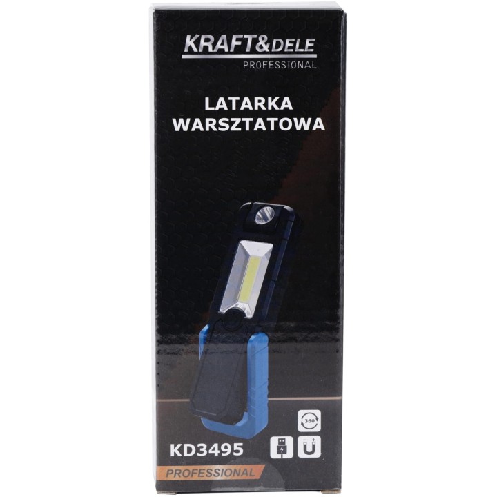 LATARKA WARSZTATOWA LED LATARKA 250LM 2500mAh USB