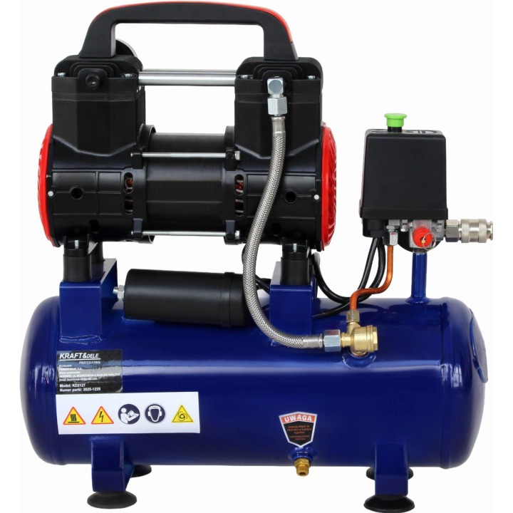 Kompresor bezolejowy mała sprężarka 9L 230V 1200W