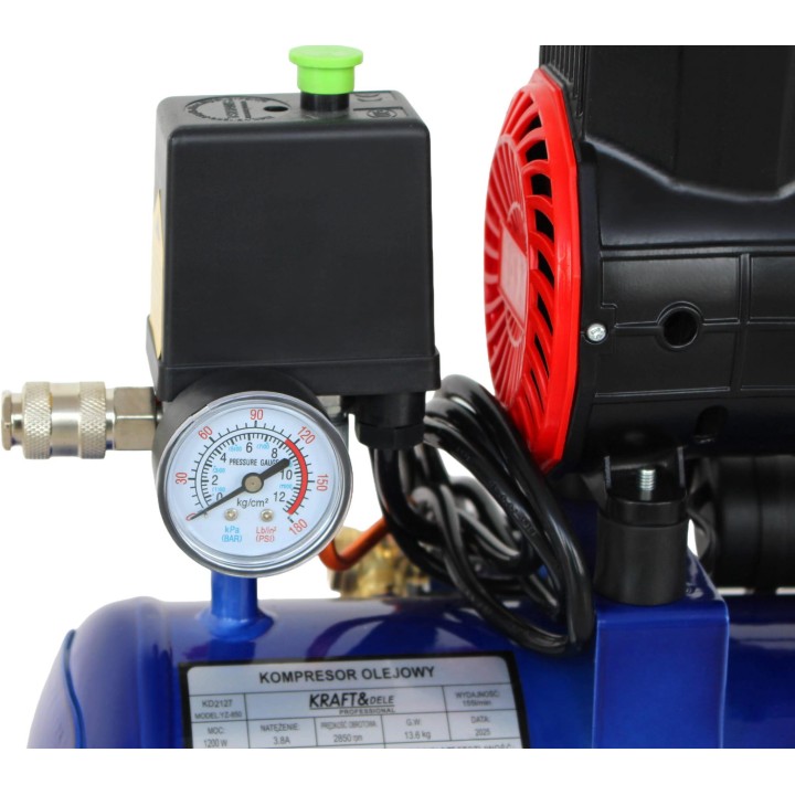 Kompresor bezolejowy mała sprężarka 9L 230V 1200W