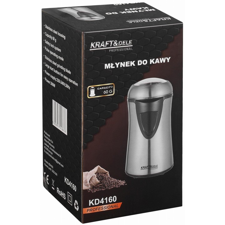 MŁYNEK DO MIELENIA KAWY ZIÓŁ  60G 300W