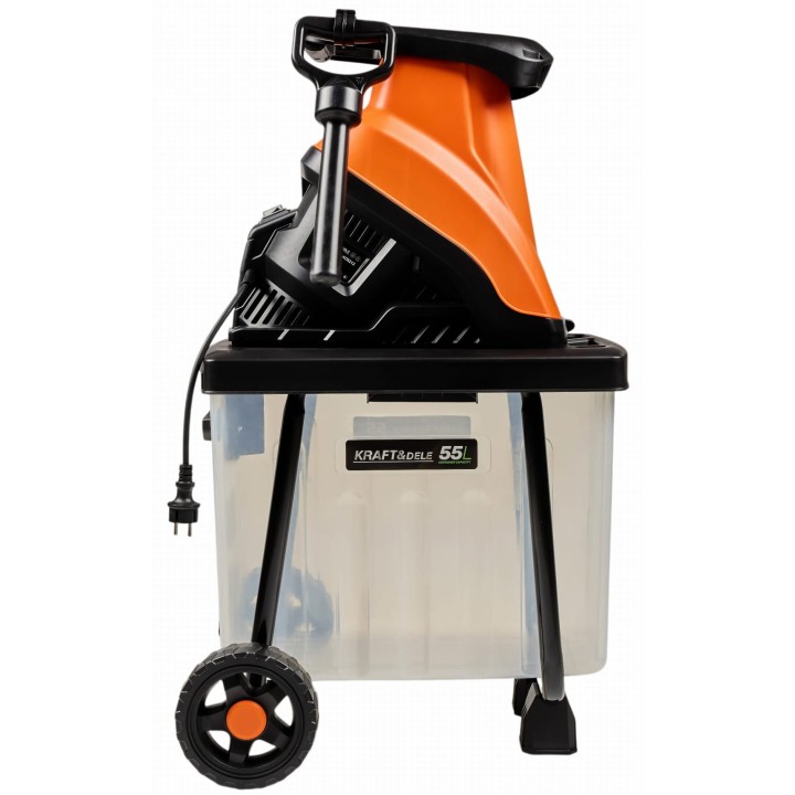 Rozdrabniacz elektryczny do gałęzi z pojemnikiem 3000W 45mm 55l