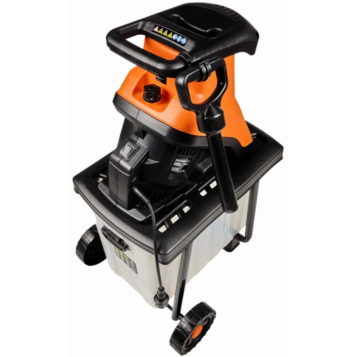 Rozdrabniacz elektryczny do gałęzi z pojemnikiem 3000W 45mm 55l