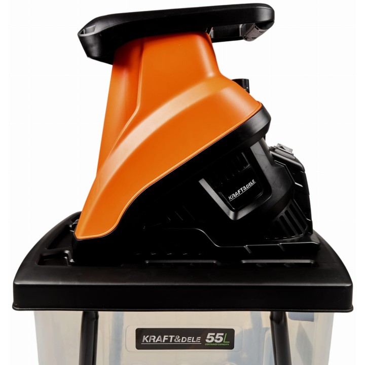 Rozdrabniacz elektryczny do gałęzi z pojemnikiem 3000W 45mm 55l