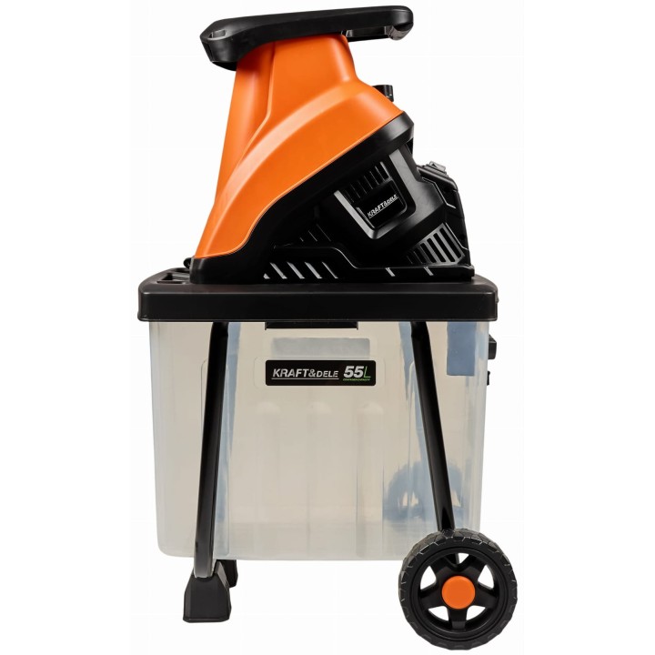 Rozdrabniacz elektryczny do gałęzi z pojemnikiem 3000W 45mm 55l