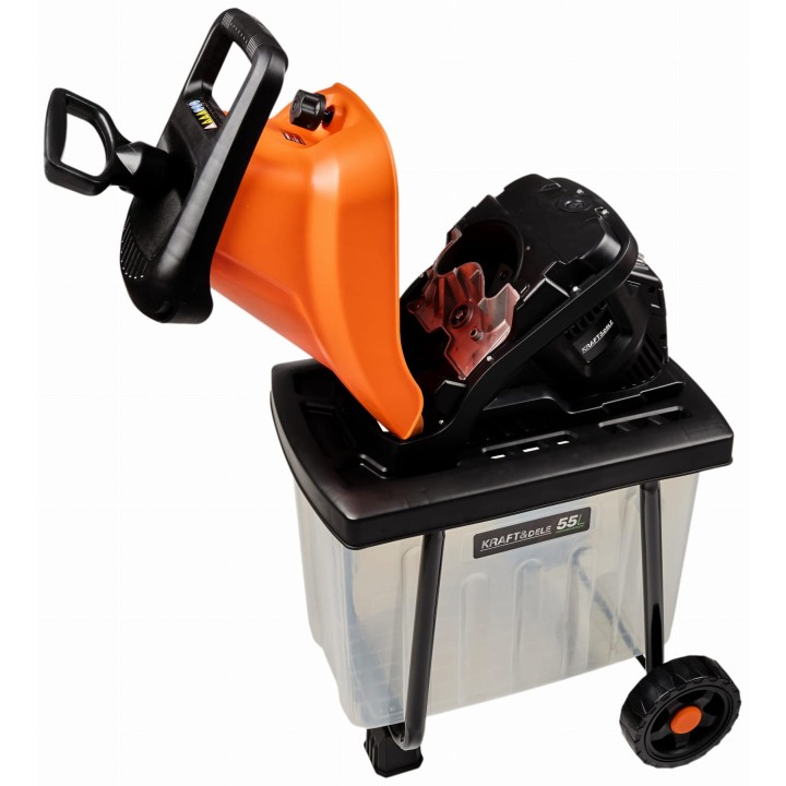 Rozdrabniacz elektryczny do gałęzi z pojemnikiem 3000W 45mm 55l