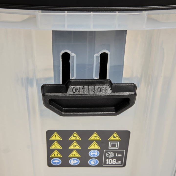 Rozdrabniacz elektryczny do gałęzi z pojemnikiem 3000W 45mm 55l