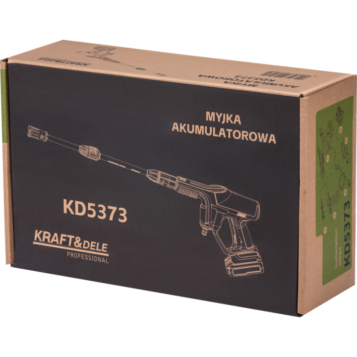 MYJKA WYSOKOCIŚNIENIOWA AKUMULATOROWA 21V 3Ah KD5373
