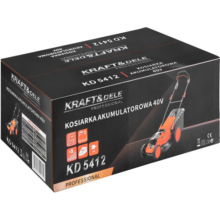 Kosiarka akumulatorowa 43cm 40V na 2 akumulatory