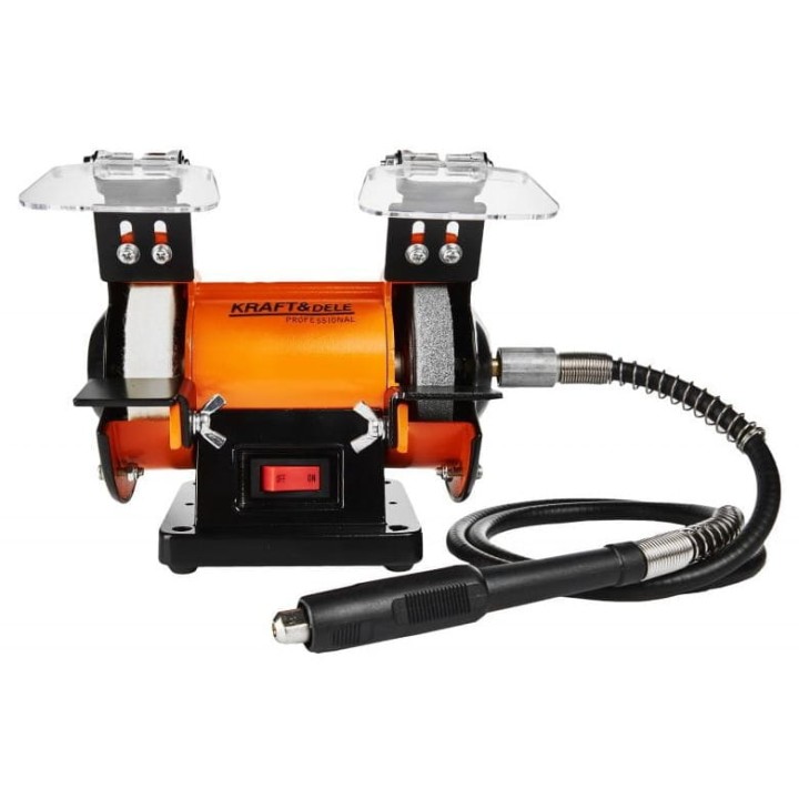 SZLIFIERKA STOŁOWA 250W 75x13mm 75x17 mm + miniszlifierka