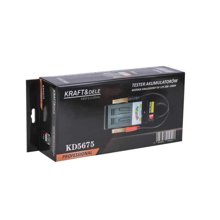 Tester analogowy do sprawdzania akumulatorów 6/12V 200-1000A