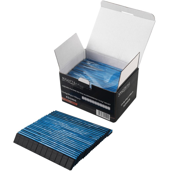 Ciężarki klejone do alufelg felg aluminiowych 12x5g 100 sztuk 6kg