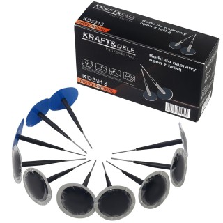 Kołki do naprawy opon z łatką 6mm 10 sztuk
