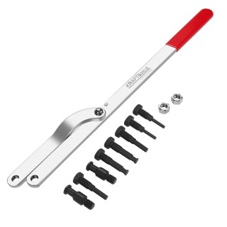 Klucz do napinania koła pasowego 4-22cm + bolce