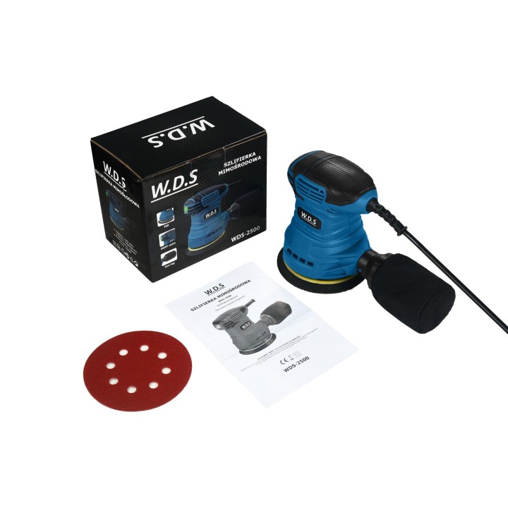 Szlifierka mimośrodowa 1300W 125mm + worek
